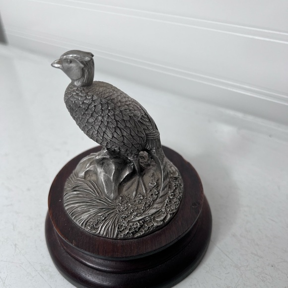 Chilmark Ringneck Pheasant fine pewter statue - Picture 8 of 9
